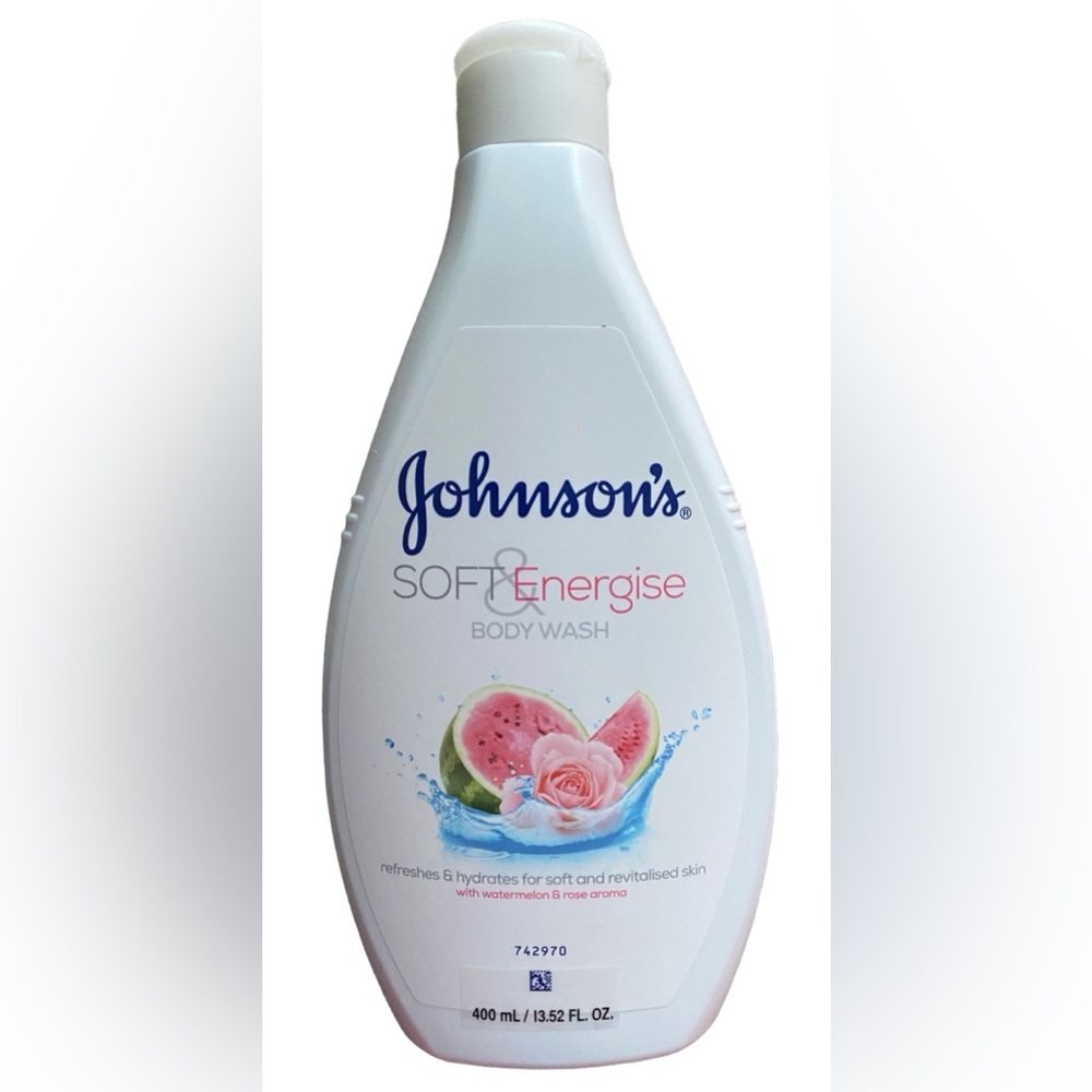 Johnson's Soft & Energise Body Wash Watermelon & Rose 13.52 fl oz